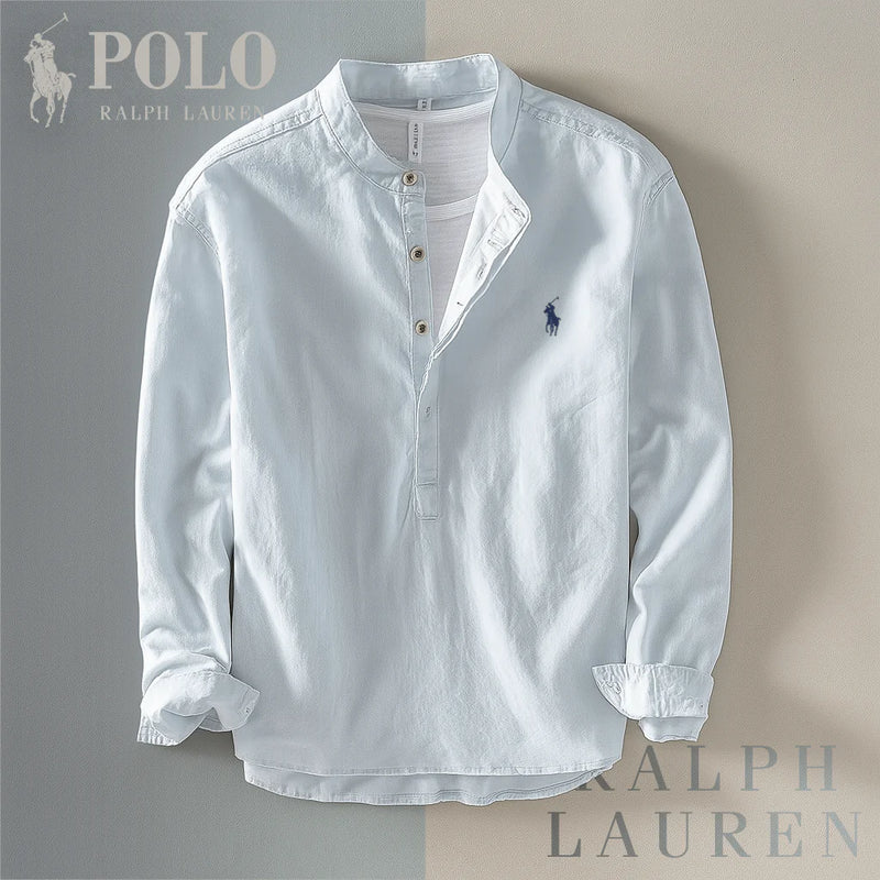 RL | Mandarin Collar Shirt – A Modern Essential